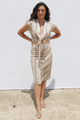 Sahara Button Front Midi Skirt