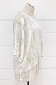 Satin Sage Tie Dye Crew Neck Top