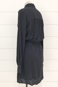 Front Knot Shirt Dress