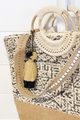 Silver Mink Jute Tote