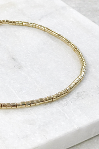 So Gold Bead Necklace