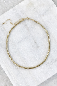 So Gold Bead Necklace