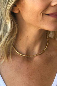 So Gold Bead Necklace