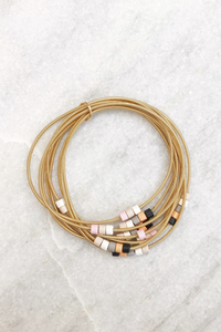 Gold Spring Beaded Bracelet