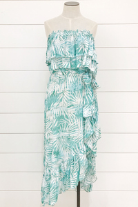 Summer Tree Strapless Dress