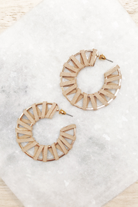 Suede Wrap Hoop