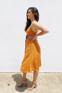 Sun Daze Belted Midi Dress