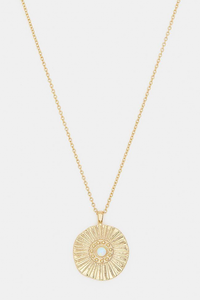 Sunburst Coin Necklace