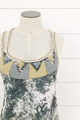 Sunset Dream Mini Dress with Embroidery