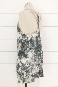 Sunset Dream Mini Dress with Embroidery