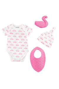 Organic Swan Layette Gift Set 0-6 - House of Lucky