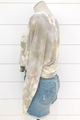 Brushed Waffle Front Tie Top