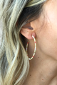 Tan Mix Bead Hoop