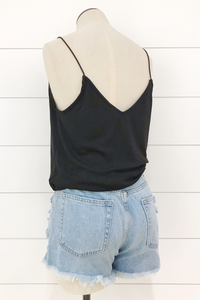 Spaghetti Strap Ribbed Tank