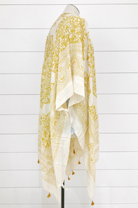 Mini Tassel Trim Kimono