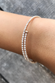 Thin Crystal Cuff Bracelet - House of Lucky