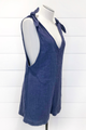 Tie Shoulder Crinkle Romper