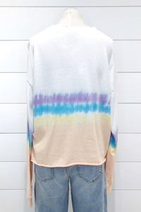 Tie Dye Long Sleeve Crop