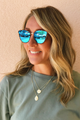 Tortoise Frame Blue Mirror Lens