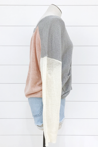 Tri Color Cardigan