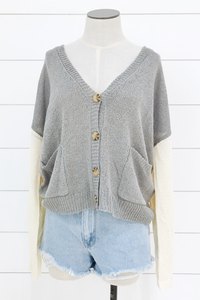 Tri Color Cardigan