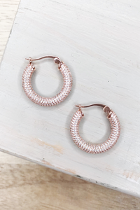 Pave Tube Hoops
