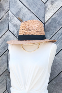 Tucked Ribbon Panama Hat