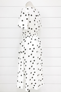 Double Bow Polka Dot Dress