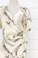 Vintage Paradise Palm Wrap Dress