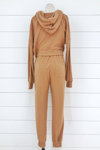Warm & Cozy Cropped Zip Up Hoodie