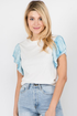 Ruffle Sleeve Tee