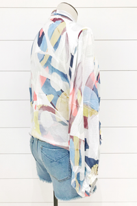 Watercolor Kimono Top