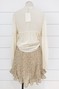 Wildflower Flared Mini Skirt