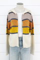 Zip Up Stripe Sweater